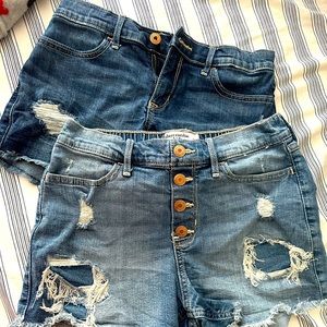abercrombie and fitch size 13/14 jean shorts